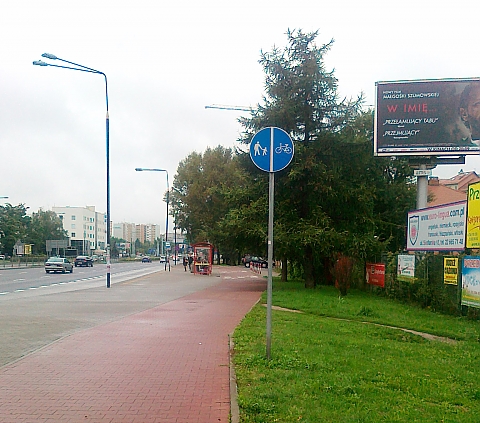 ¦cie¿ki pieszo-rowerowe na Po³czyñskiej. Metr dla pieszych i metr dla rowerzystów?