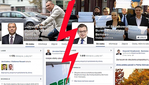 alt='Schizma bemowska na Facebooku. Burmistrzw jest dwch!'
