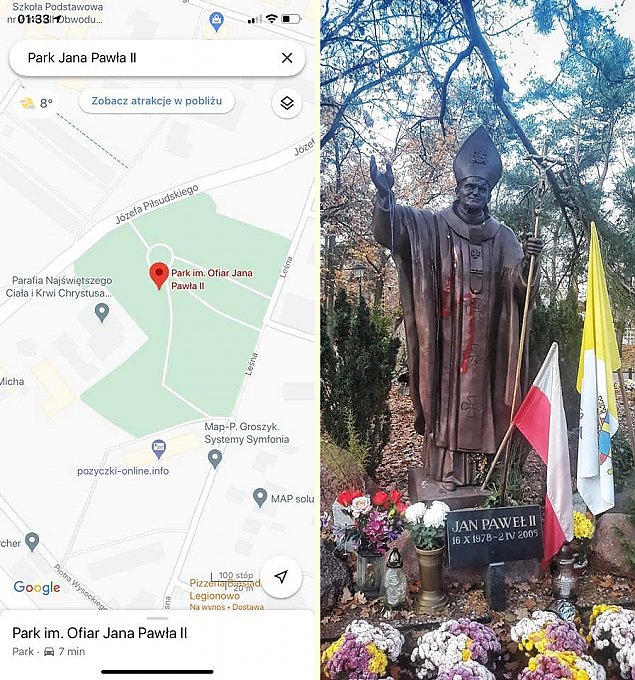 alt='&quot;Szukamy wiadkw zniewaenia pomnika Jana Pawa II&quot;. Apel policji'