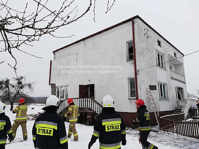 Potna eksplozja gazu w Olszewnicy Nowej