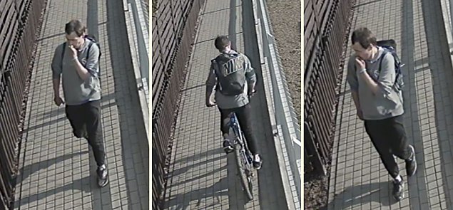 alt='Bezczelna kradzie roweru na Lewandowie Lenym. Monitoring uwieczni mczyzn'