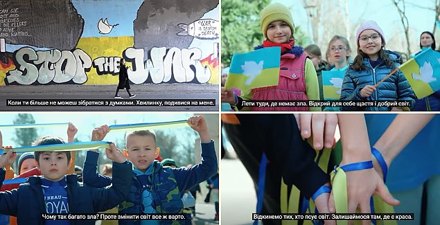 Teledysk bielañskich dzieci dla Ukrainy. "Nie chcê uciekaæ, nie chcê siê baæ"