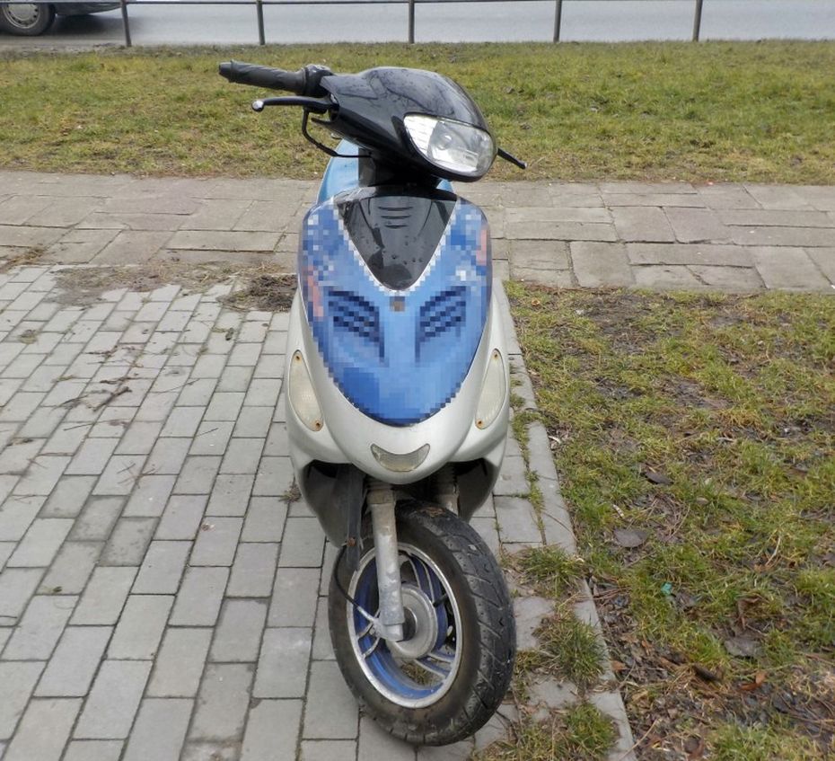 Ukrad skuter, zaparkowa w niedozwolonym miejscu