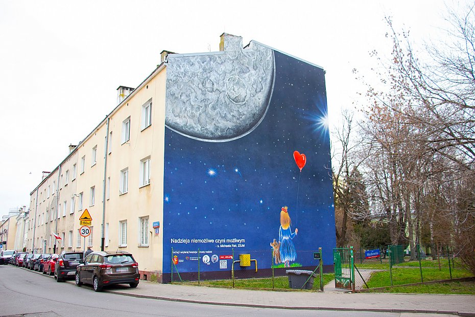 Na Targówku powsta³ "mural nadziei"