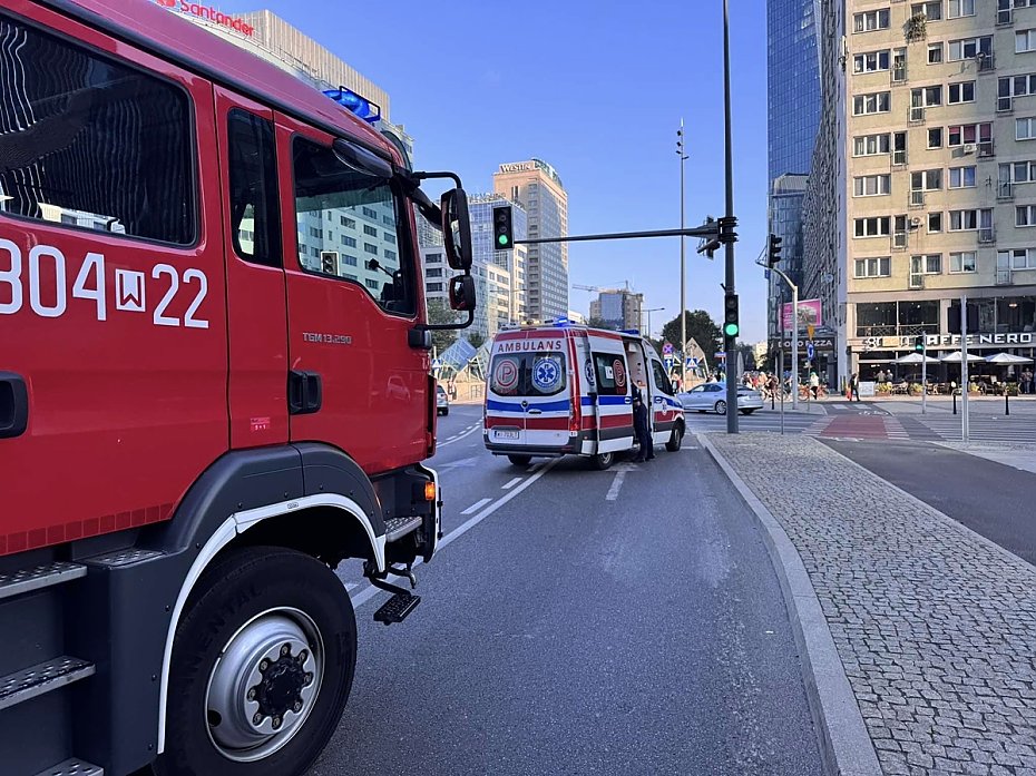 Zderzenie w centrum Warszawy. Pi osb rannych