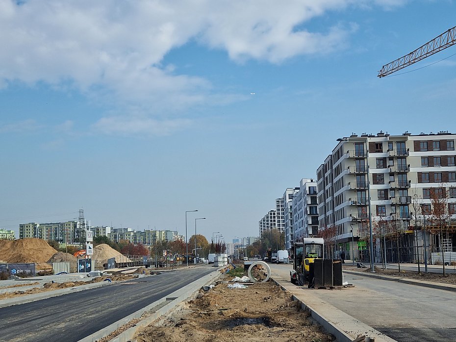 Trwa budowa Czuchowskiej. "Dobrze, e jest szeroka"