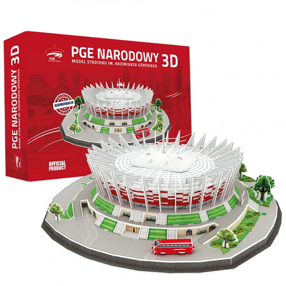 PGE Narodowy w Twoim domu - warszawska ikona w formie puzzli 3D