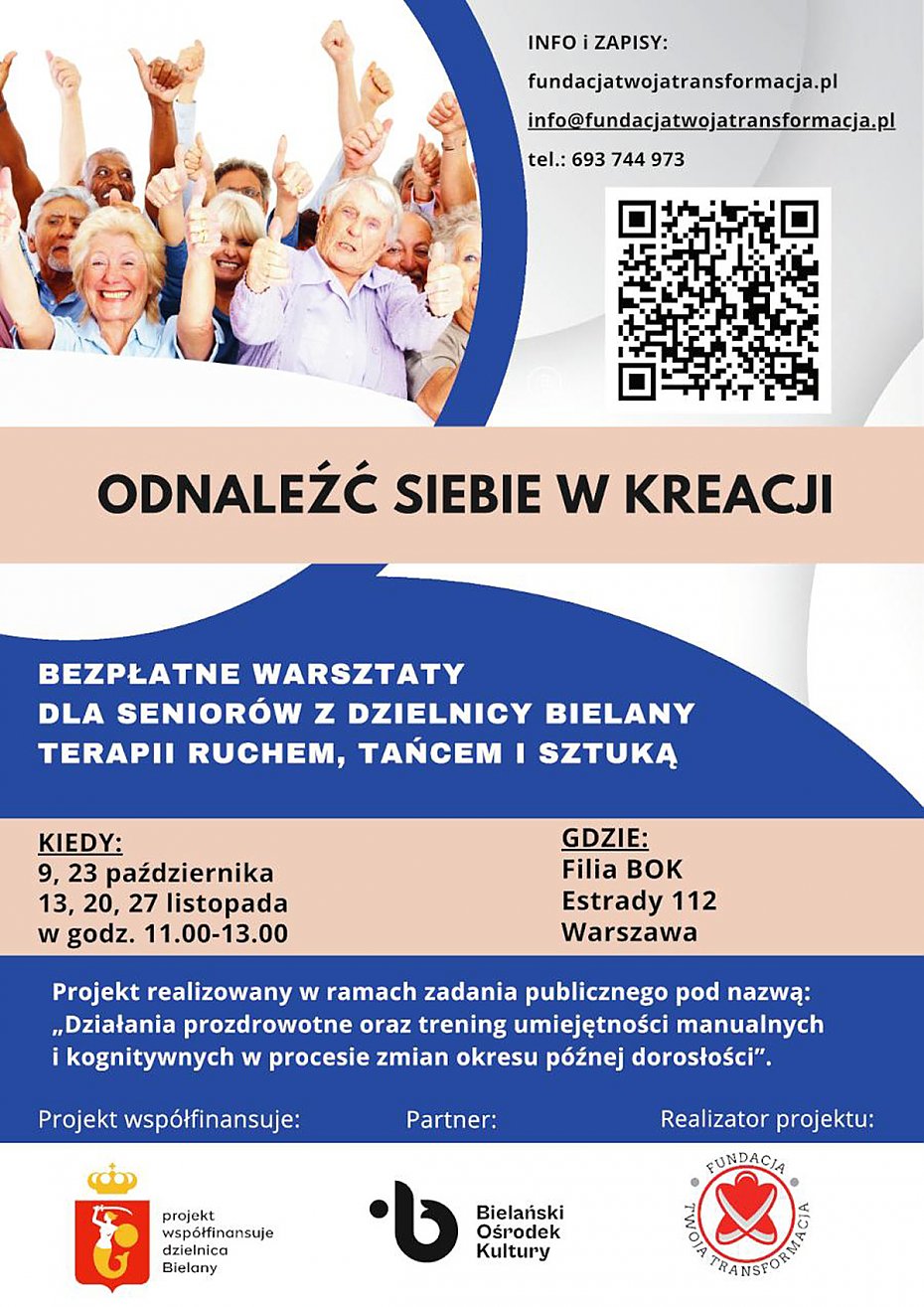 Bezpatne warsztaty prozdrowotne dla seniorw. Ruszaj zapisy
