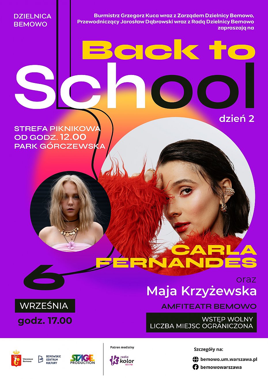 Back to school na Bemowie: koncerty, piknik i gwiazdy modego pokolenia