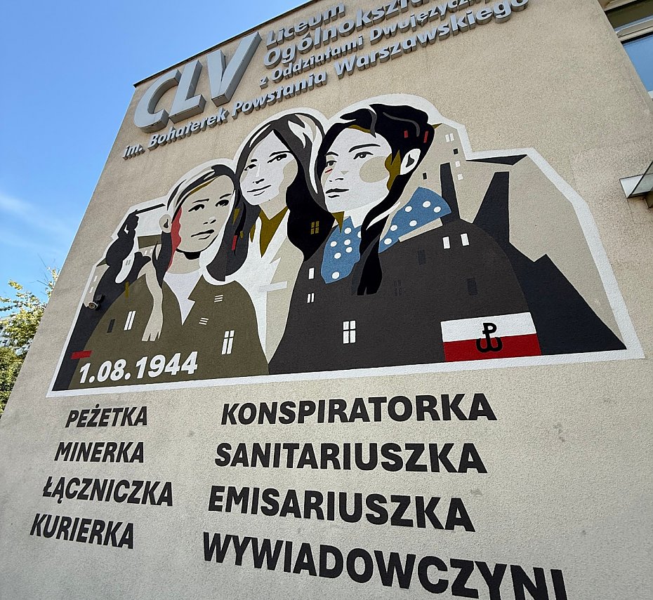 Mural dla bohaterek Powstania Warszawskiego na Wierzbnie