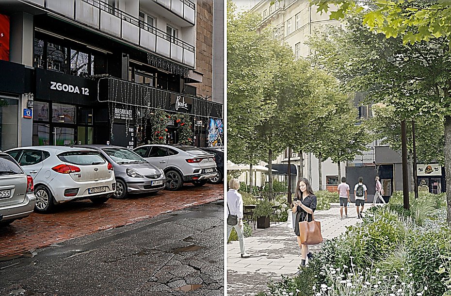 Ogrody zamiast parkingw przy Filharmonii