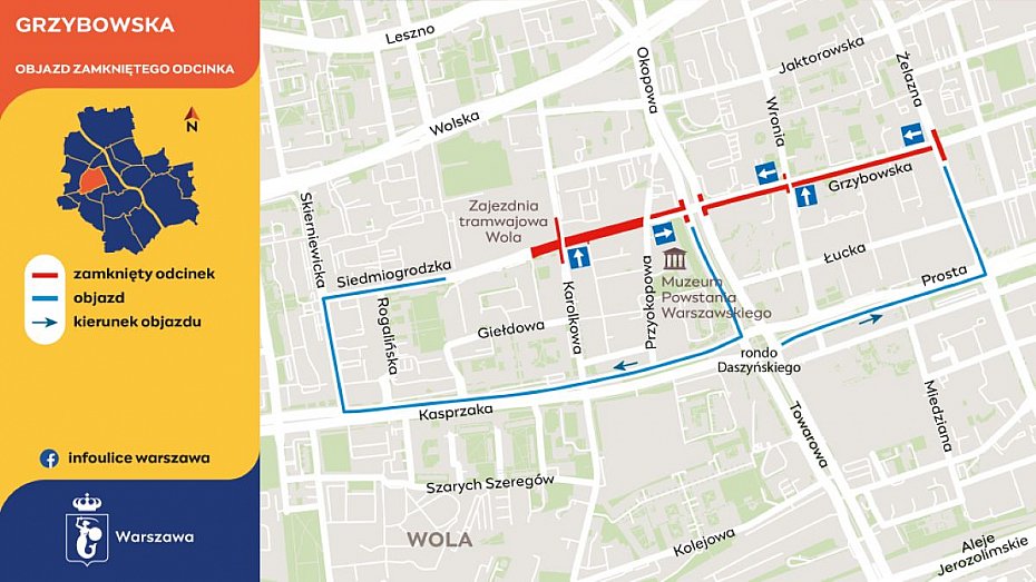 alt='Kolejny etap przebudowy Grzybowskiej. Zmiany w ruchu od 12 listopada'