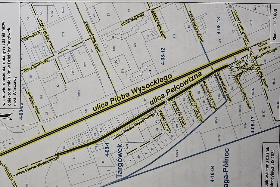 Ulica Pelcowizna zamiast Wysockiego. Klamka zapad�a
