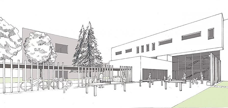 alt='Kiedy ruszy rozbudowa szkoy nr 110? Powstaa wizja z parkingiem podziemnym'