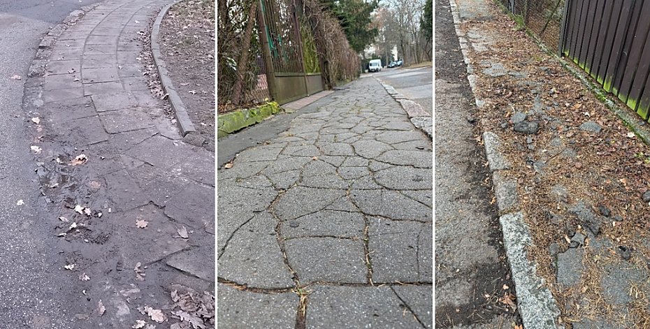 Na chodnikach Boernerowa �atwo o upadek. Czy dzielnica w ko�cu je naprawi?