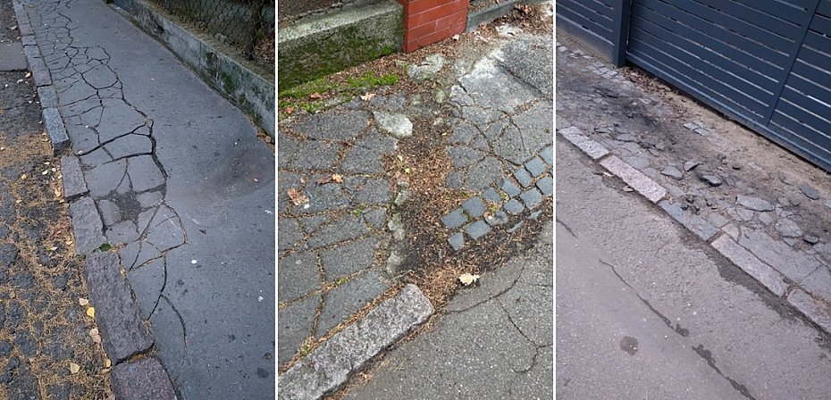 Na chodnikach Boernerowa �atwo o upadek. Czy dzielnica w ko�cu je naprawi?