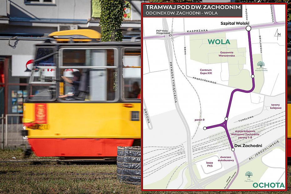 Tramwajem z Woli na Ochot� przez Dworzec Zachodni. Umowa podpisana