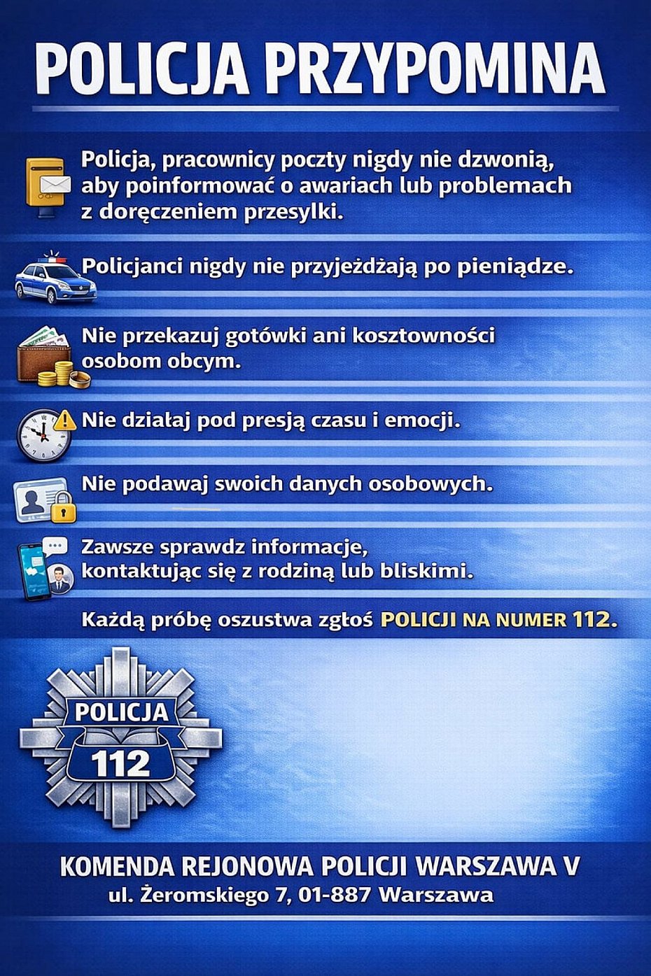 Oszukali 89-latk� z �oliborza. Wyrzuci�a kosztowno�ci przez okno