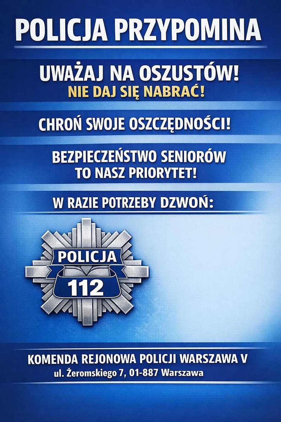 Podszy� si� pod policjanta i chcia� wy�udzi� pieni�dze. 19-latek zatrzymany na Bielanach