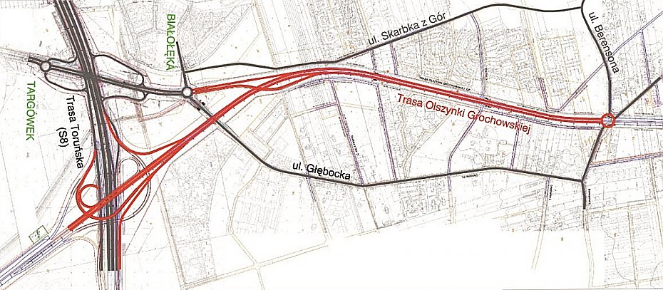 S� pieni�dze na bia�o��cki fragment trasy Olszynki Grochowskiej