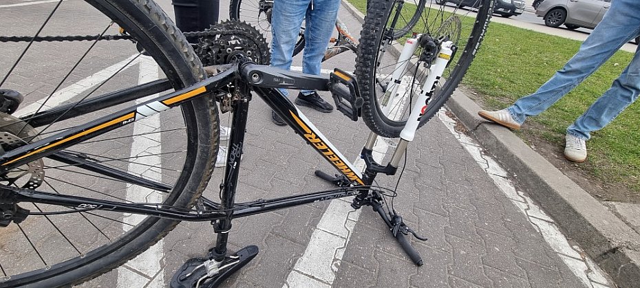 alt='Kontrola rowerzyst�w ujawni�a kradziony jedno�lad'