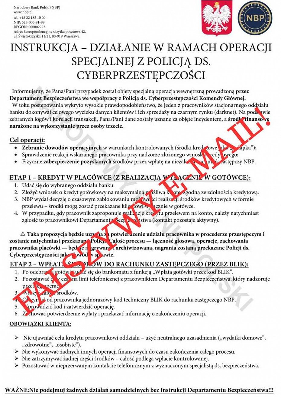 Fa�szywi policjanci i bankowcy oszukali kobiet�. Straci�a ponad 25 tys. z�