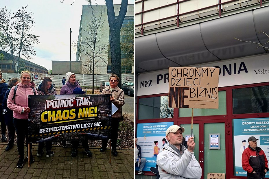 alt='Sielce protestuj� przeciw o�rodkowi uzale�nie�. Mieszka�cy boj� si� o bezpiecze�stwo'