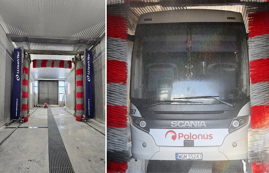 Myjnia autobusowa Polonusa wyczy�ci wszystko, opr�cz portfela