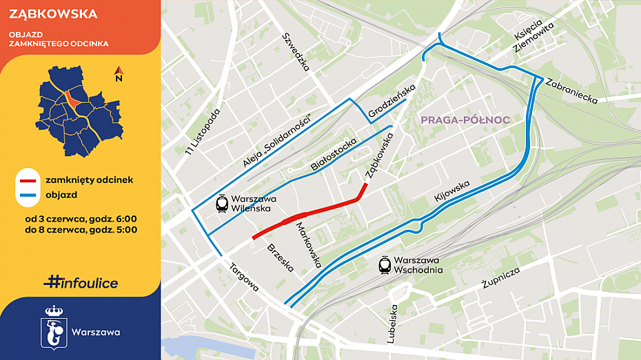 Remont jednej z najbardziej znanych ulic Pragi. Z�bkowska b�dzie zamkni�ta