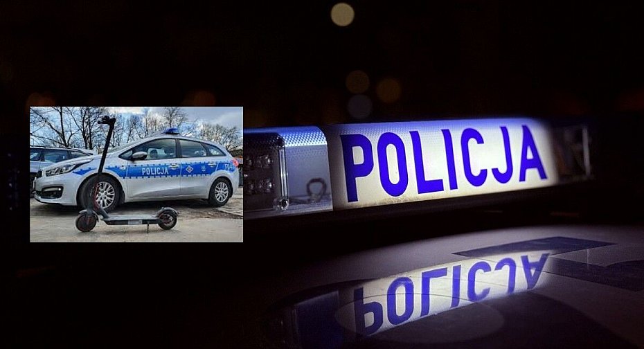 alt='Jecha� hulajnog� jak bohater "Ta�ca". Ponad 3 promile i mandat 2500 z�'