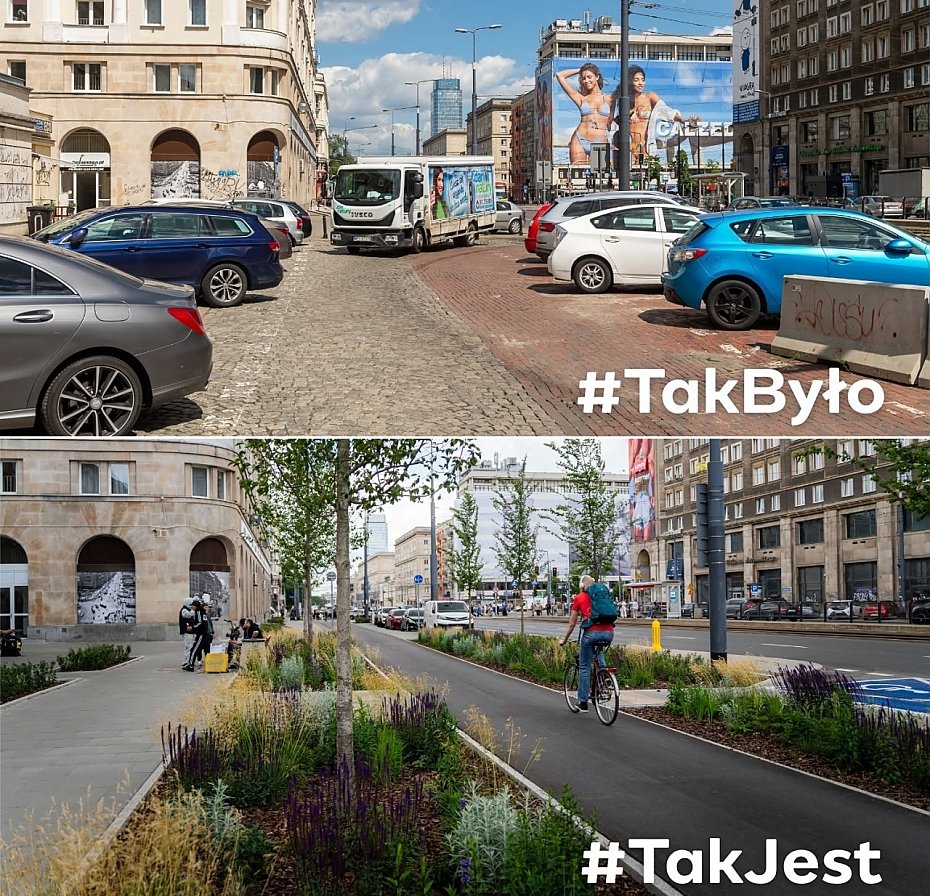 alt='ZDM chwali si� przebudow� przy al. Solidarno�ci. Mieszka�cy pytaj� o parkingi'