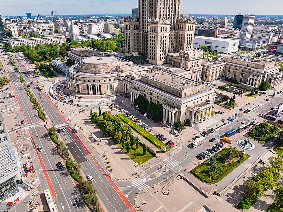 Zmiany wok� Pa�acu Kultury. Powstan� nowe ulice i wi�cej zieleni