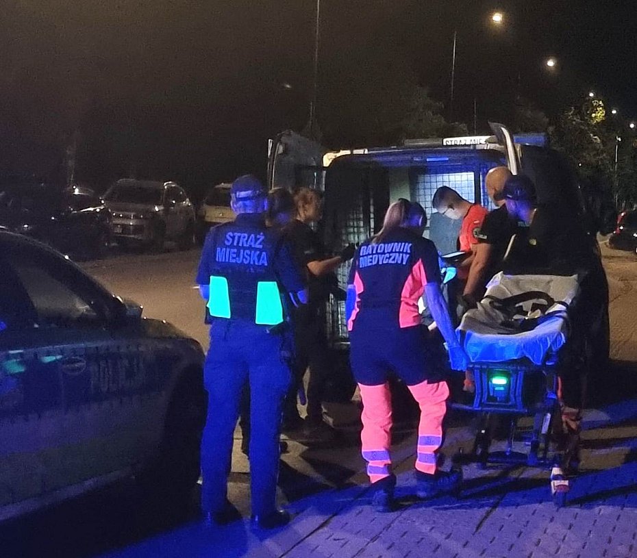 alt='Atak na ochroniarza. Stra�nicy miejscy uj�li 53-latka'
