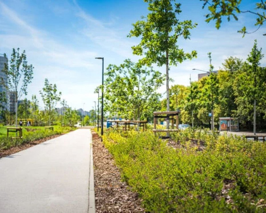 alt='Park nad POW coraz wi�kszy. Udost�pniono kolejny odcinek'