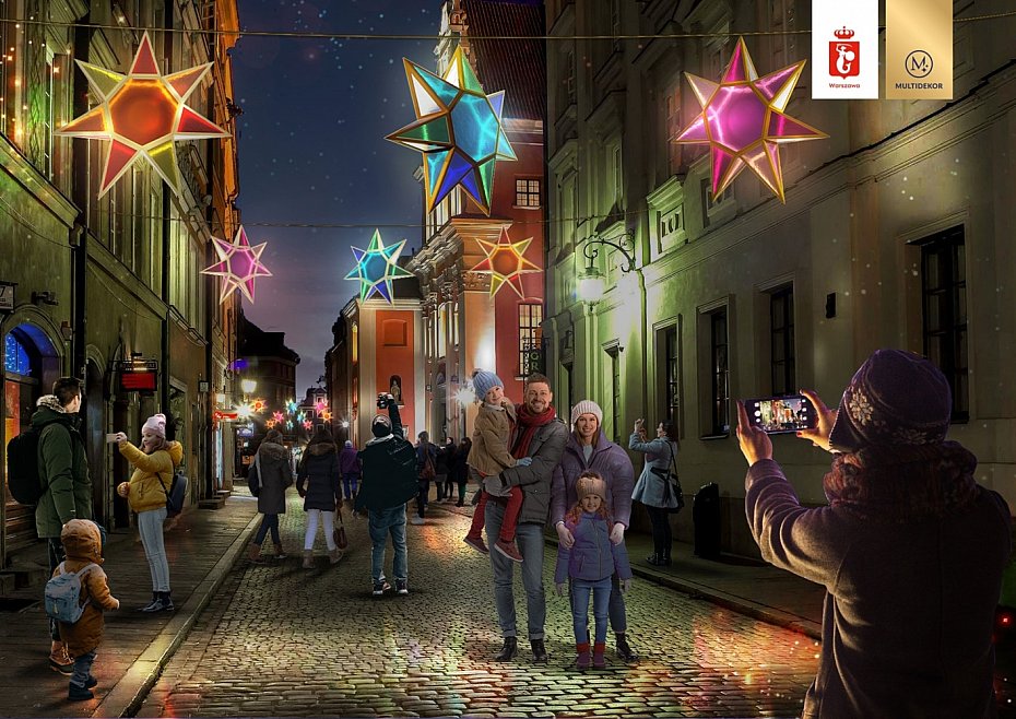 Nowa iluminacja �wi�teczna w Warszawie. B�d� nowe dekoracje i mapping