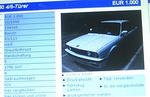 Oszuści handlują używanymi samochodami