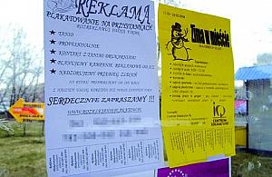 Tanio nielegalnie naklejamy