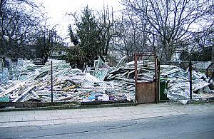 Składowisko szkła na Kruszyńskiej