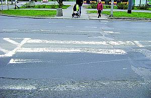 Niewidoczne przejścia dla pieszych