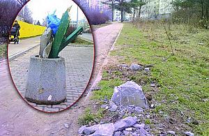 Kto wyrwał ławkę na Milenijnej?