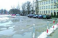 Parking na Podr�niczej wypad� z bud�etu