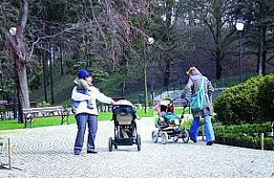 Wiosna w parku Żeromskiego