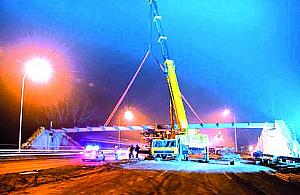 Wschodnia estakada zamknięta