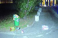 �mieciowa �cie�ka przed bankiem