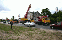 Ciężarówka blokowała Modlińską