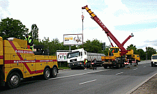 Ciężarówka blokowała Modlińską