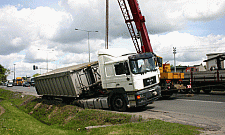 Ciężarówka blokowała Modlińską