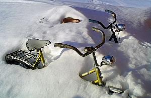 Zima w mieście nie dla rowerzystów