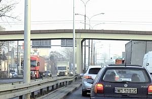 Korek na Płowieckiej przez przejście