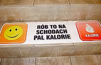 Mieszkańcy i urzędnicy spalają kalorie na schodach
